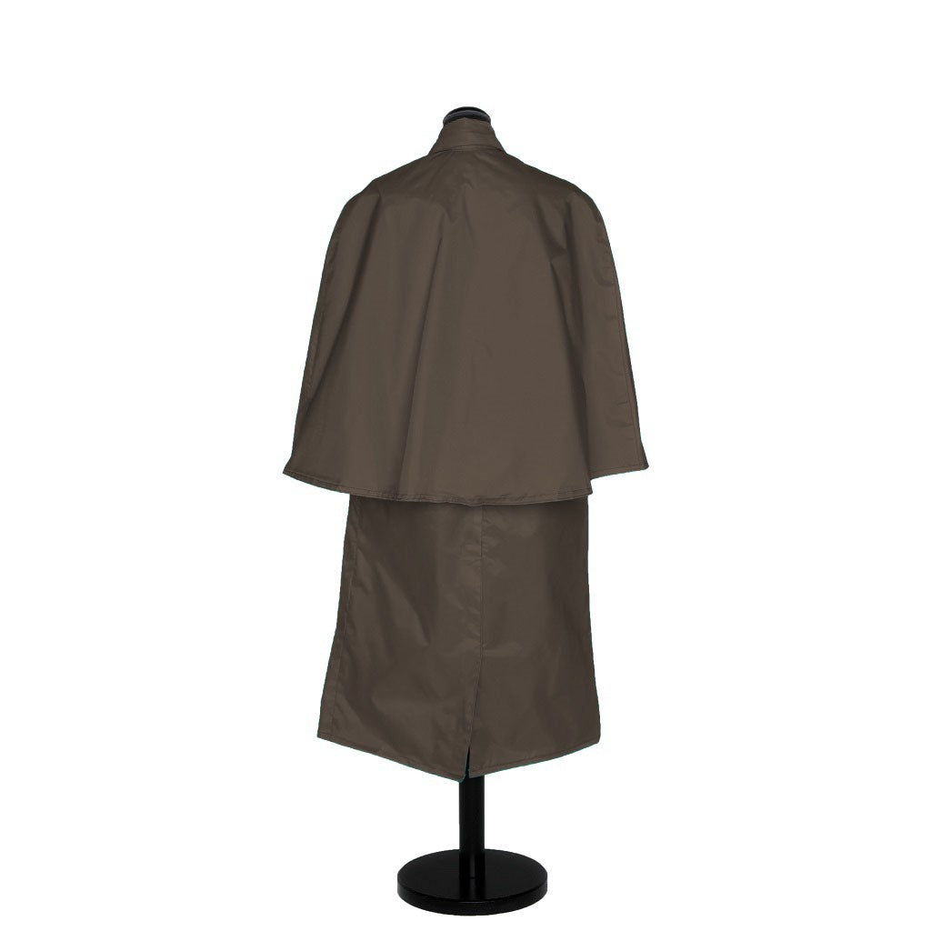 Brown Raincape back view