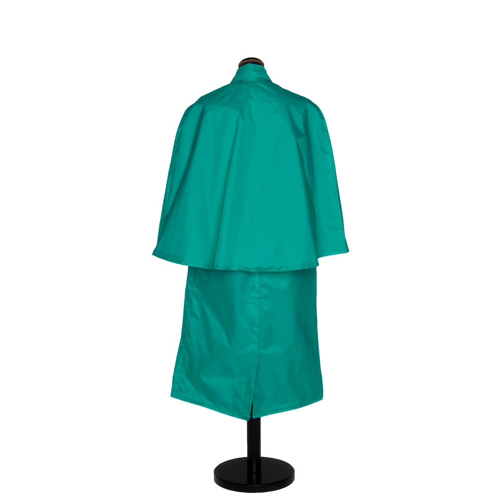 Mint Green Raincape back view