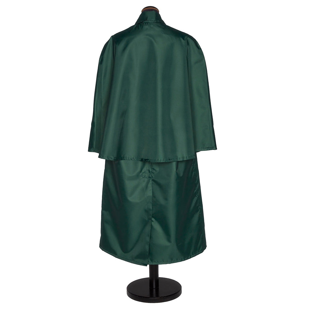 Bottle green Inverness raincape, main view