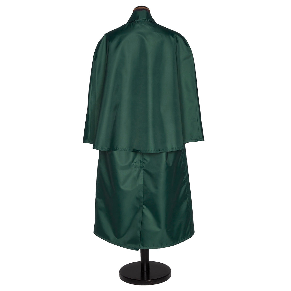 Bottle green Inverness raincape, main view