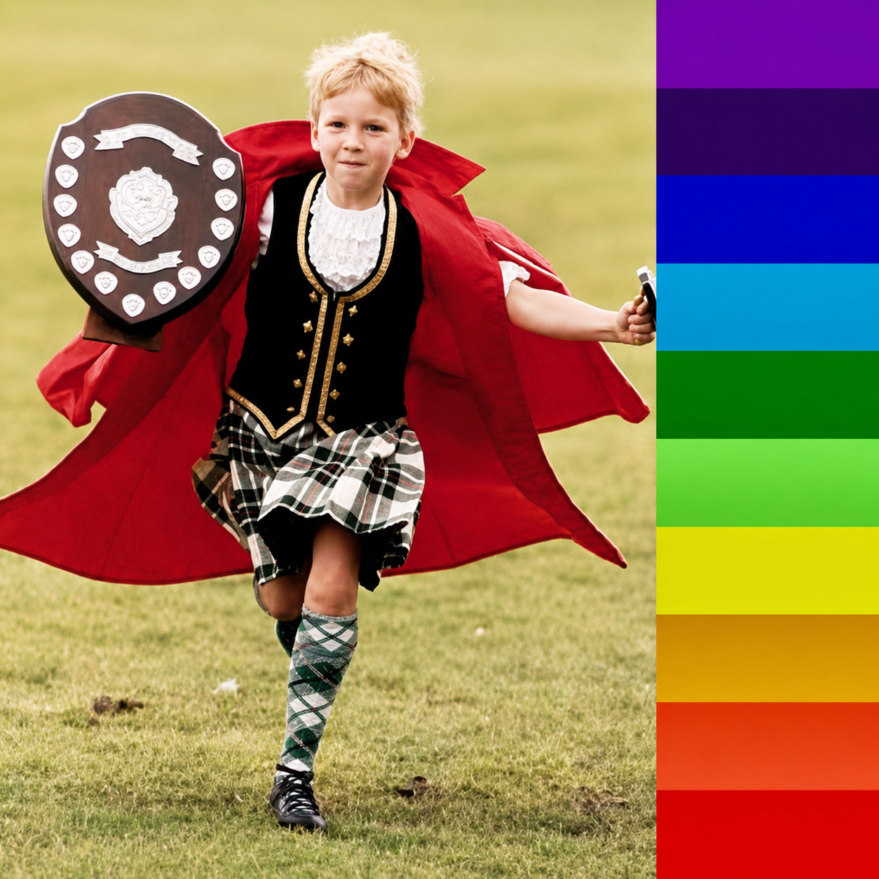 Children's Highland Dancer Inverness Raincape — Mister Antony