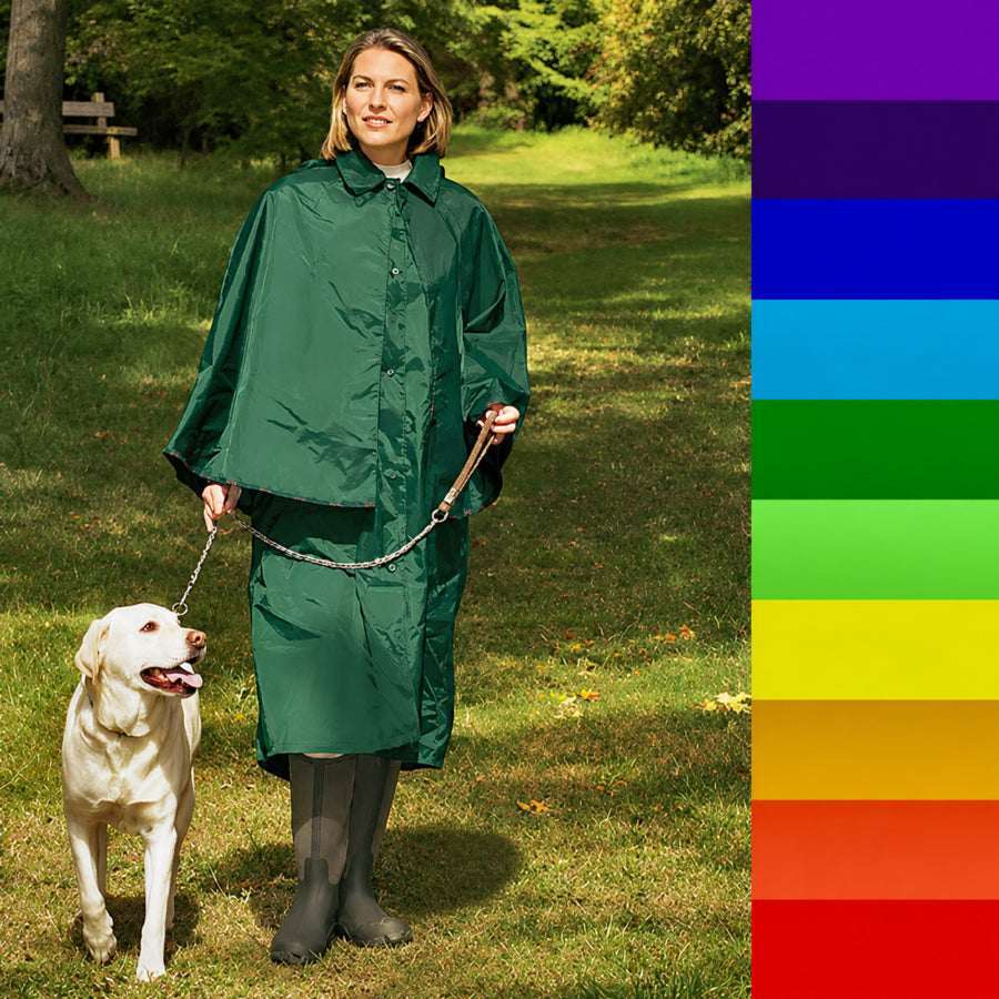 Ladies Tartan Trim Raincape — Mister Antony