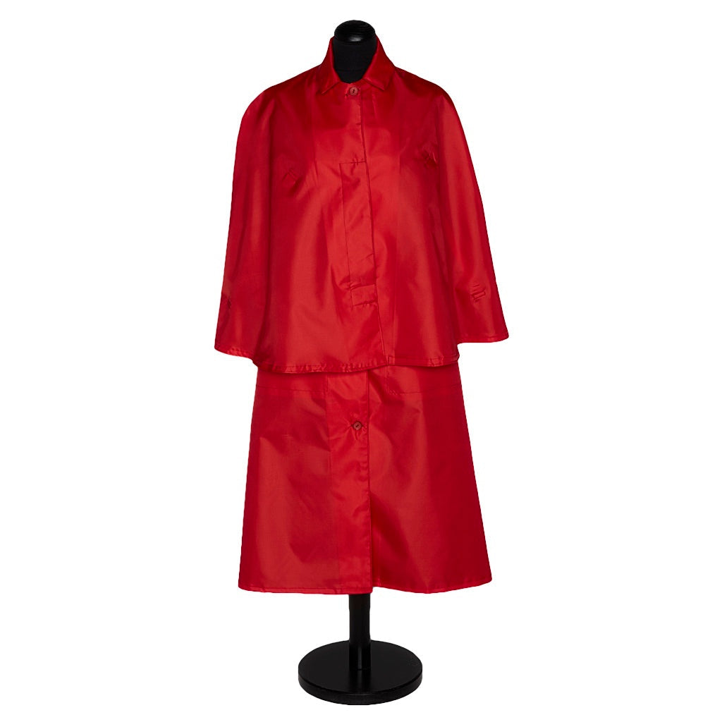 Red Inverness raincape, main view